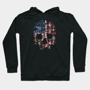 Splattered Skull Flag Hoodie